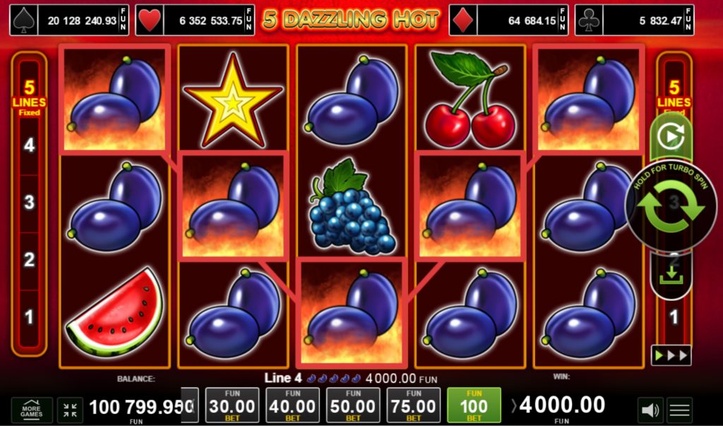 5 Dazzling Hot slot игра