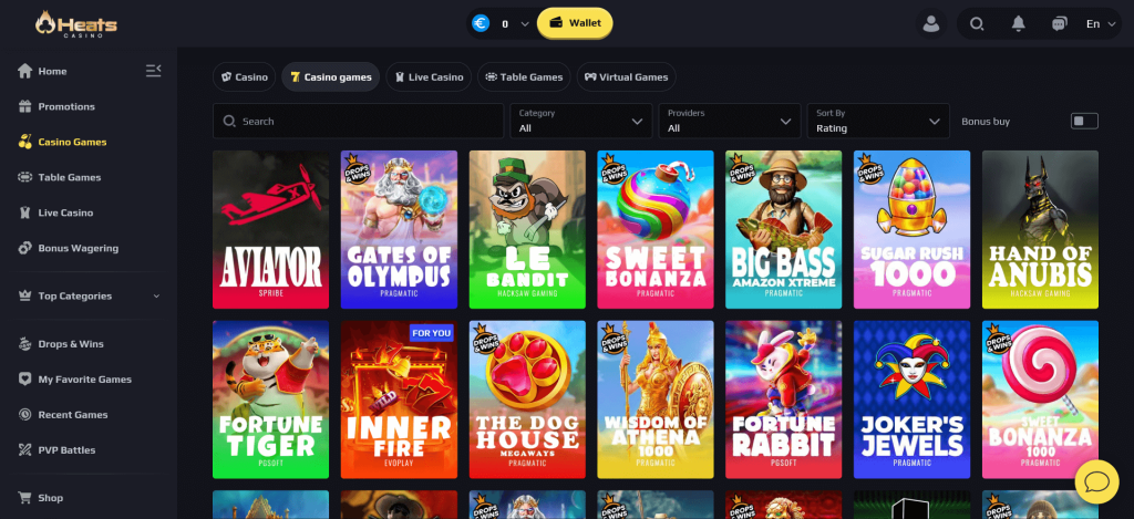 heatscasino казино игри
