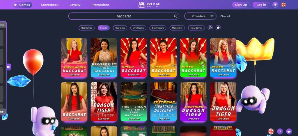 бакара водич betitall
