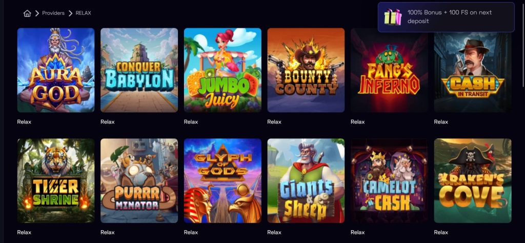 онлајн слот водич селекција relax gaming слотови